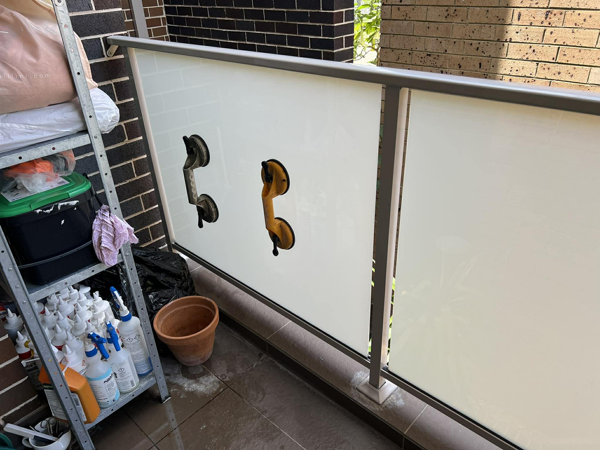After: shower screen installed